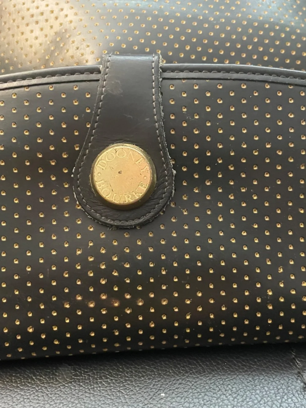 RARE Vintage Dooney&Bourke Cabriolet Shopper Tote & Matching Wallet Set - Black/
